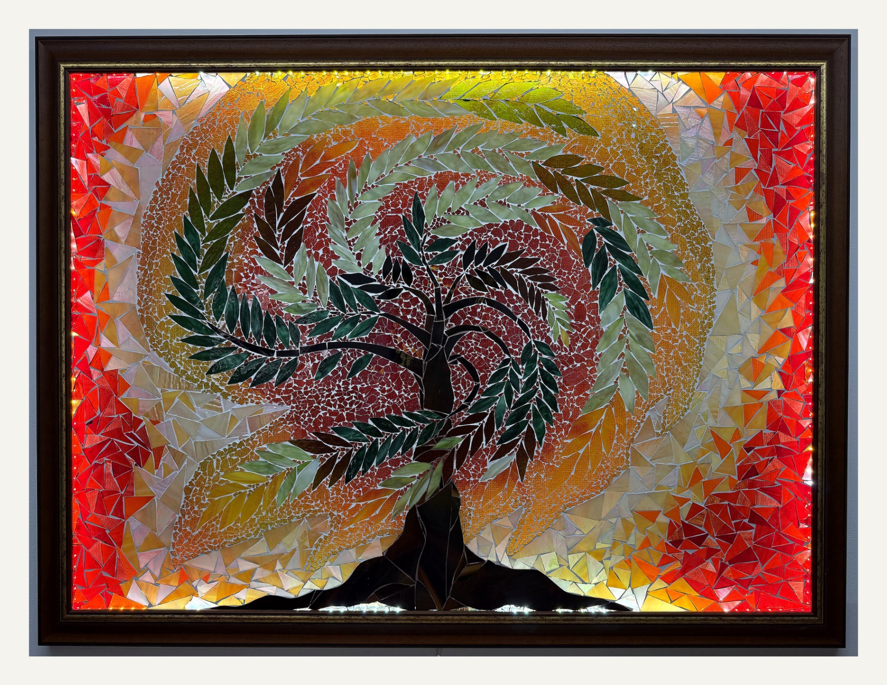 Breeze Dance, glass mosaic by Erika